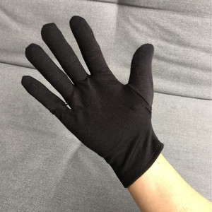 ถุงมือขับรถผ้าฝ้ายสีดำกันลื่น ทนทานต่อการสึกหรอ ระบายอากาศได้ดี ถุงมือทำงานโรงงานอิเล็กทรอนิกส์สำหรับทุกเพศ - Product Image 3