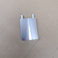 Bloc de refroidissement à eau en aluminium de 60 mm de large, double plan, refroidisseur liquide pour boîtier d'ordinateur, haute qualité