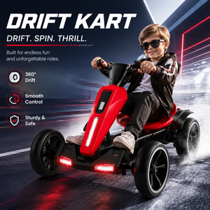 Go Kart Eléctrico para Niños, Plegable, de 4 Ruedas, Ligero, Educativo, para Edades de 2 a 7 Años - Product Image 1