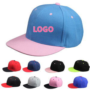 Casquettes unies personnalisables en gros, casquettes snapback bicolores pour hommes, casquettes hip-hop vierges, casquettes snapback - Product Image 1