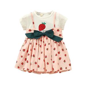 Vestidos de Playa para Bebés con Diseño de Puntos y Lazo, Última Moda en Ropa Infantil, de Proveedor Chino - Product Image 1