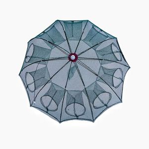 Nouveau Portable <span class=keywords><strong>Crevette</strong></span> Appât Crabe <span class=keywords><strong>Crevette</strong></span> Net Drop Landing Fish Pier Harbour Étang Parapluie Forme Pliant Filets De Pêche - Product Image 4