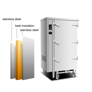 Vaporera Comercial de Acero Inoxidable QDMECH, Tipo Carrito, de Alta Resistencia, <span class=keywords><strong>Horno</strong></span> <span class=keywords><strong>El</strong></span>éctrico para Cocinar al Vapor - Product Image 3