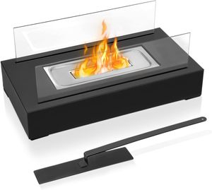 <span class=keywords><strong>El</strong></span> <span class=keywords><strong>mejor</strong></span> cuadrado personalizado Manual de mesa <span class=keywords><strong>Bioetanol</strong></span> combustible Metal chimenea Interior Exterior uso Real llama calentador Vidrio Templado - Product Image 1