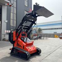 Mini-chargeuse compacte sur chenilles, nouvelle, de Chine, pour usage agricole, avec trois pompes, trois vannes et équilibrage automatique