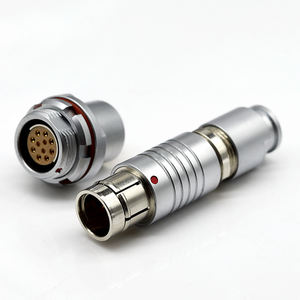 2F סדרת 11 פין ישר תקע לדחוף למשוך מתכת פישר מחבר - Product Image 3