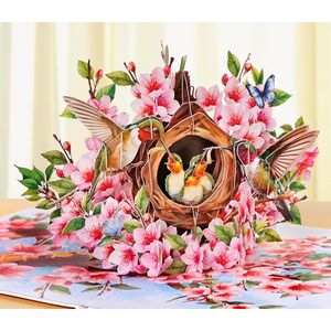 Pop Up Birthday Card 3D Flowers Greeting Card For Women <b>Wife</b> Mum - Product Image 3