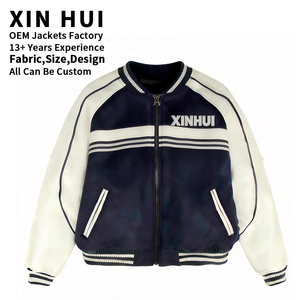 Chaqueta Bomber de Invierno Personalizable para Hombre, de Alta Calidad, Cuello Alto, Corte Ajustado, Ecológica, Impermeable, Resistente al Viento, Gruesa, OEM/ODM - Product Image 1