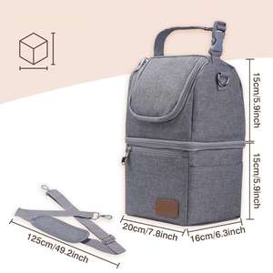 Insulated Baby Bottle Bag Multi-Function Breastmilk Cooler Bag Fit As Wine Carrier or for Milk Bottles Bag - Product Image 6