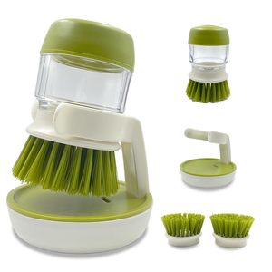 2026 <strong>New</strong> Products Kitchen Tools and Gadgets <strong>Dishwashing</strong> Pot Brush Multifunctional Kitchen Cleaning Brush with Soap Dispenser - Product Image 5