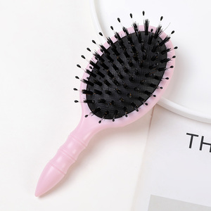 Brosse démêlante Taolu personnalisée avec logo, en poils de sanglier naturels, <span class=keywords><strong>pour</strong></span> extensions de cheveux, utilisation à <span class=keywords><strong>sec</strong></span> et humide, idéale <span class=keywords><strong>pour</strong></span> les cheveux bouclés - Product Image 4