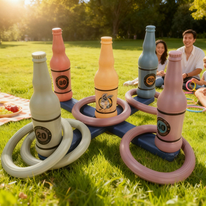 Ensemble de <span class=keywords><strong>jeu</strong></span> de lancer d'anneaux amusant en forme de <span class=keywords><strong>bouteille</strong></span> de bière pour la famille Jouet de lancer en plein air pour tous les âges, jeux de fête, équipement de <span class=keywords><strong>jeu</strong></span> en plein air - Product Image 1