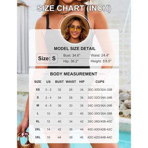 Traje de Baño de Una Pieza para Mujer con Falda, Control de Abdomen, Vestido de Baño con Cuello Cuadrado, Spandex y Poliéster - Product Image 6