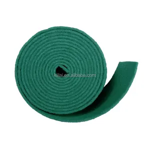 Абразивный сверхмощный Зеленая моющая губка в рулонах для домашнего и коммерческого использования