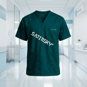 Uniforme Médico de Primera Calidad para Hombre, Cuello en V, Color Verde Oscuro, Nueva Generación, Uniforme Médico e Instrumentos Quirúrgicos - Product Image 4