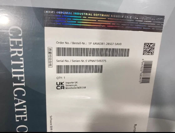 6av6381-2bs07-5av0 1pcs New 6av6 381-2bs07-5av0 Brand New and Original One-year Warranty