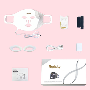 REDSKY Vente en gros Dropshipping <span class=keywords><strong>Masque</strong></span> facial <span class=keywords><strong>LED</strong></span> en silicone à 3 couleurs pour la <span class=keywords><strong>luminothérapie</strong></span> rouge - Product Image 6