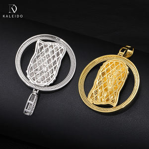 จี้พระเยซูแบบฮิปฮอปชุบทอง ประดับเพชรซิคอน 5A ระยิบระยับ สำหรับผู้ชาย จาก Kaleido Wholesale Jesus Series - Product Image 2