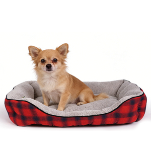 Hersteller Großhandel Benutzerdefiniertes Logo Kariertes Katzen- und Hundebett Haustierprodukte - Product Image 1