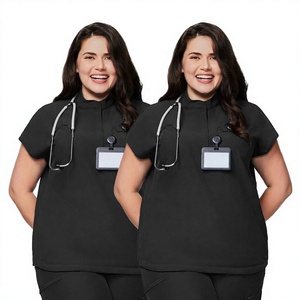 Blusa de Trabajo Personalizada de Alta Calidad, Blanca, de Punto, de Algodón y Poliéster, Unisex, para Médicos, de Manga Larga, para Invierno, para Hospitales y Laboratorios - Product Image 2