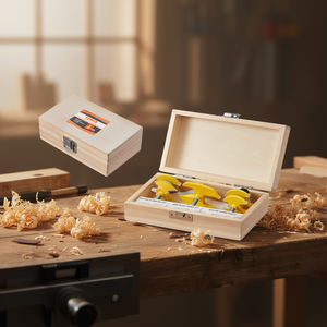 Solid Carbide <b>Router</b> <b>Bits</b> <b>Set</b> 3 Pieces <b>1</b>/<b>4</b> Inch Shank With Carrying Case - Product Image 2