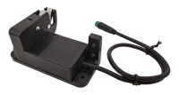 Dispositif de verrouillage de batterie pour trottinette électrique à mobilité partagée, alimenté par IoT, avec armoire de batterie interchangeable et verrou.