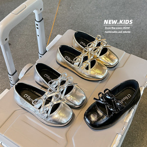 Kids Girl <b>Shoes</b> Princess <b>Soft</b> Bottom Casual Ballet Dance Leather Bow Kids Princess <b>Shoes</b> Baby Girls <b>Shoes</b> for Party - Product Image 2