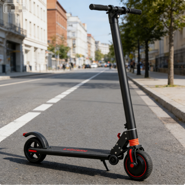 High-quality Adult Electric Scooter, 250-watt 25-volt Rechargeable Scooter for City Commuting Rides.