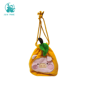 Nouveau mini porte-monnaie de dessin animé mignon pour enfants sac <span class=keywords><strong>en</strong></span> peluche doux conçu par un cochon <span class=keywords><strong>en</strong></span> peluche polyvalent féminin rempli de coton PP - Product Image 6