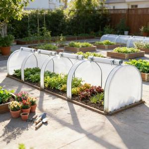 Invernadero Portátil Mini para Jardín, Cubierta de Polietileno Blanca Enrollable, Túnel para Plantas, para Patio y Germinación de Semillas, Envío desde Almacén en EE. UU. - Product Image 4