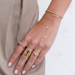 สร้อยข้อมือ Gemnel Evil Eye Hand Chain เงินแท้ 925 ประดับเพชรสามเม็ด เครื่องประดับป้องกันภัย สร้อยข้อมือแซฟไฟร์ สำหรับใส่ซ้อนกัน - Product Image 6