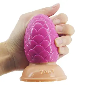 FAAK-G119 Siliconen Pine Cone Anale Plug Groothandel Rubber Penis Sex Speeltjes Voor Vrouw Sexshop Anaal Plug