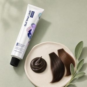 La fabbrica fornisce tinture per capelli permanenti organiche ad alta pianta biologica 100% una copertura grigio a bassa ammoniaca, Color colore dei capelli senza <span class=keywords><strong>crema</strong></span> - Product Image 6