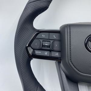 Volant rond noir personnalisé amélioré AURON pour Land Cruiser MR-TOYOYA-LC300-LC200-HZCM OEM - Product Image 4