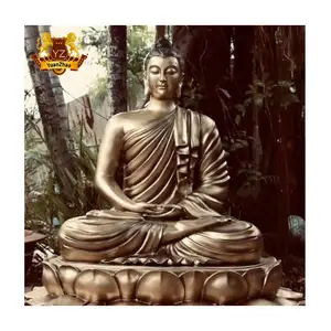 Outdoor Decoration Metal Religious Buddhist Sculpture Sitting Meditating Buddha Statues Large Bronze Buddha Statue