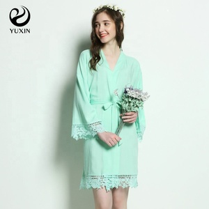 ชุดคลุมลูกไม้ผ้าเรยอนนุ่มสำหรับผู้หญิงชุดนอนแฟชั่นสำหรับงานแต่งงานของ<span class=keywords><strong>6013</strong></span> - Product Image 5