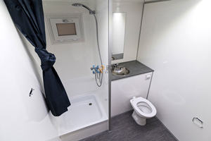 Baño Portátil Móvil Prefabricado de Lujo Personalizado, Remolque de Baño VIP con Ducha - Product Image 5
