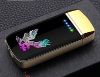 Nouveau modèle 2025 – Briquet électronique rechargeable à double arc USB, écologique et durable, en métal noir mat, vente en gros pour cigarettes