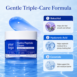 <span class=keywords><strong>Crema</strong></span> Viso Idratante a Lunga Durata con Bakuchiol, Ceramide e Peptidi per Pelle Morbida e Liscia, Uso Quotidiano, Vendita all'Ingrosso, Basso MOQ - Product Image 3