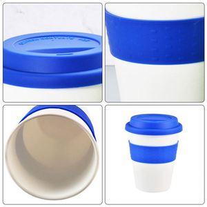 Wholesale Portable Drinking <b>Cups</b> Custom Logo Coffee <b>Cup</b> <b>with</b> <b>Lid</b> Silicone Cover for Sale - Product Image 3
