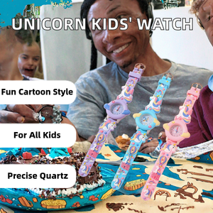 Reloj Infantil de Silicona 3D con Dibujos Animados de Unicornio, para Niños y Niñas, Bonito Reloj de Cuarzo con Movimiento de Agujas, Fecha Automática, Caja de Plástico de 35 mm y 10 mm - Product Image 2