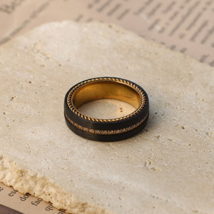 Custom Pure <b>Titanium</b> <b>Ring</b> Geometric Design Channel Setting Women's Everyday Wear Jewelry - Product Image 4