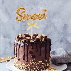 New Design 3D <strong>Gold</strong> Pink Blue <strong>Sweet</strong> One Baby Cake Topper <strong>Spanish</strong> Happy Birthday Plastic Cake Topper for Baby Cake Decoration - Product Image 6