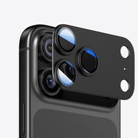 Nouveau Protecteur d'Objectif de Caméra en Métal Film Protecteur d'Objectif en Verre Trempé pour iPhone 17 Pro Max 17 Air