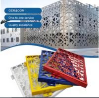 Panneau de façade décoratif moderne en aluminium découpé au laser Panneau d'ombrage en métal perforé