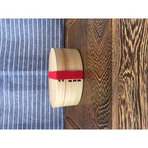 Hemlock Wood Round Bento <b>Box</b> Single Layer Portable Wooden Lid Solid Color <b>Lunch</b> <b>Box</b> For Students Children Adults - Product Image 5