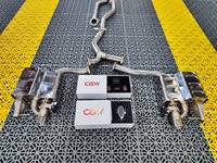 Tuyau d'échappement en acier inoxydable avec catalyseur et silencieux à valves pour BENZ W205 C300
