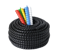Reliure en spirale Gris Câble Tidy Wrap Spiral Binding Organizer Kit Cable Sleeves