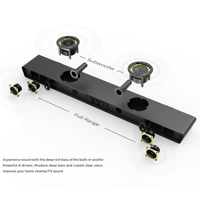 VIVIBRIGHT S3PE Sound Bar Ukuran Penuh 85W 2.1CH Speaker Stereo Desktop dengan 6 Speaker DTS VirtualX untuk Proyektor & Penggunaan Film