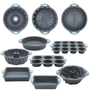 <span class=keywords><strong>Mini</strong></span> <span class=keywords><strong>moule</strong></span> à gâteau en silicone, ensemble essentiel créatif pour la pâtisserie au four, pour toasts, biscuits, pains, pâtisseries et moules à muffins - Product Image 1